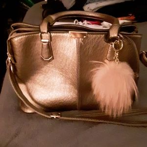 Pink Metallic Handbag